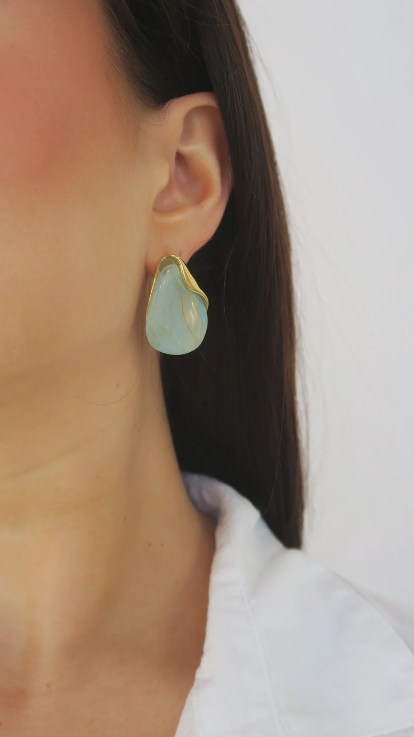 Bermuda Drop Earrings, Color: Light Blue