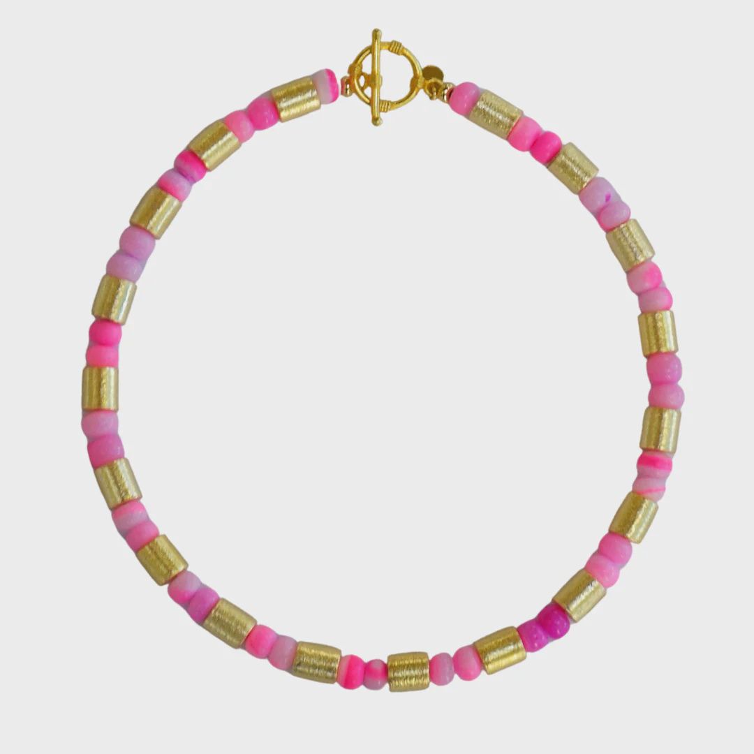 St Germain Collar Necklace, Color: Pink