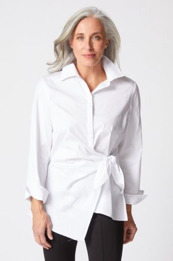 Habitat Perfect Travel Side Tie Shirt (5124), Colour: WHITE, Size: XL