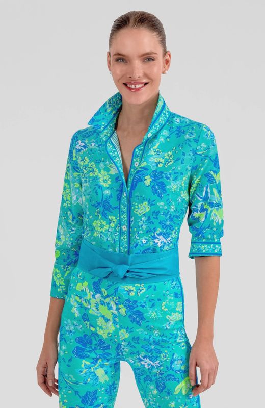 Gretchen Scott &quot;Boyfriend Shirt&quot; English Garden (TPBFEG)