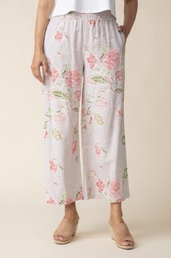 Habitat Linen Bloomer Easy Bloomer Flood Pant (47577), Colour: OATMEAL, Size: XXS