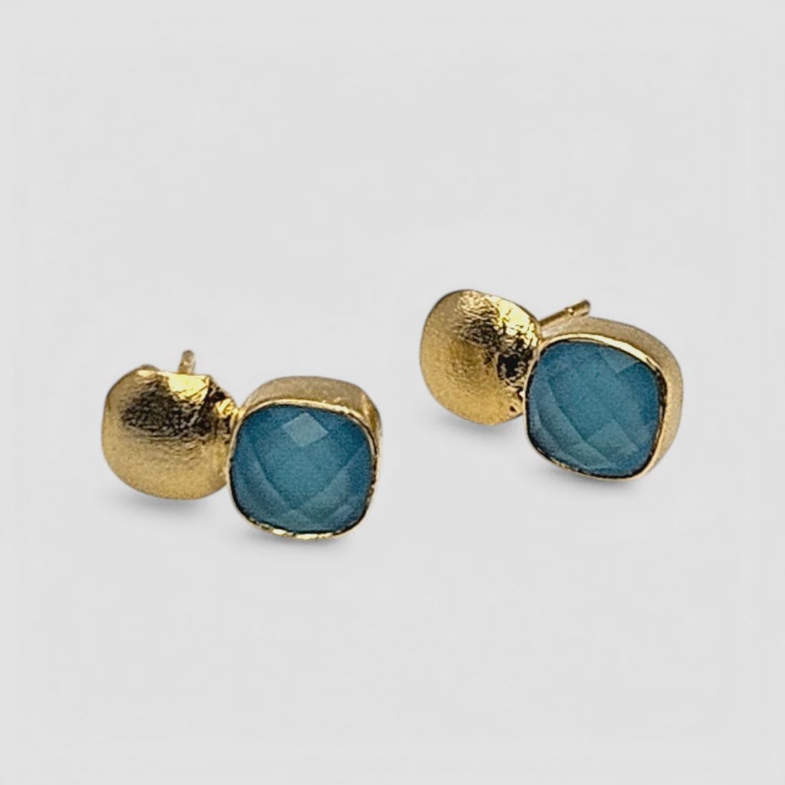 &quot;Hydro Drop&quot; Stud Earrings, Color: Inky Blue