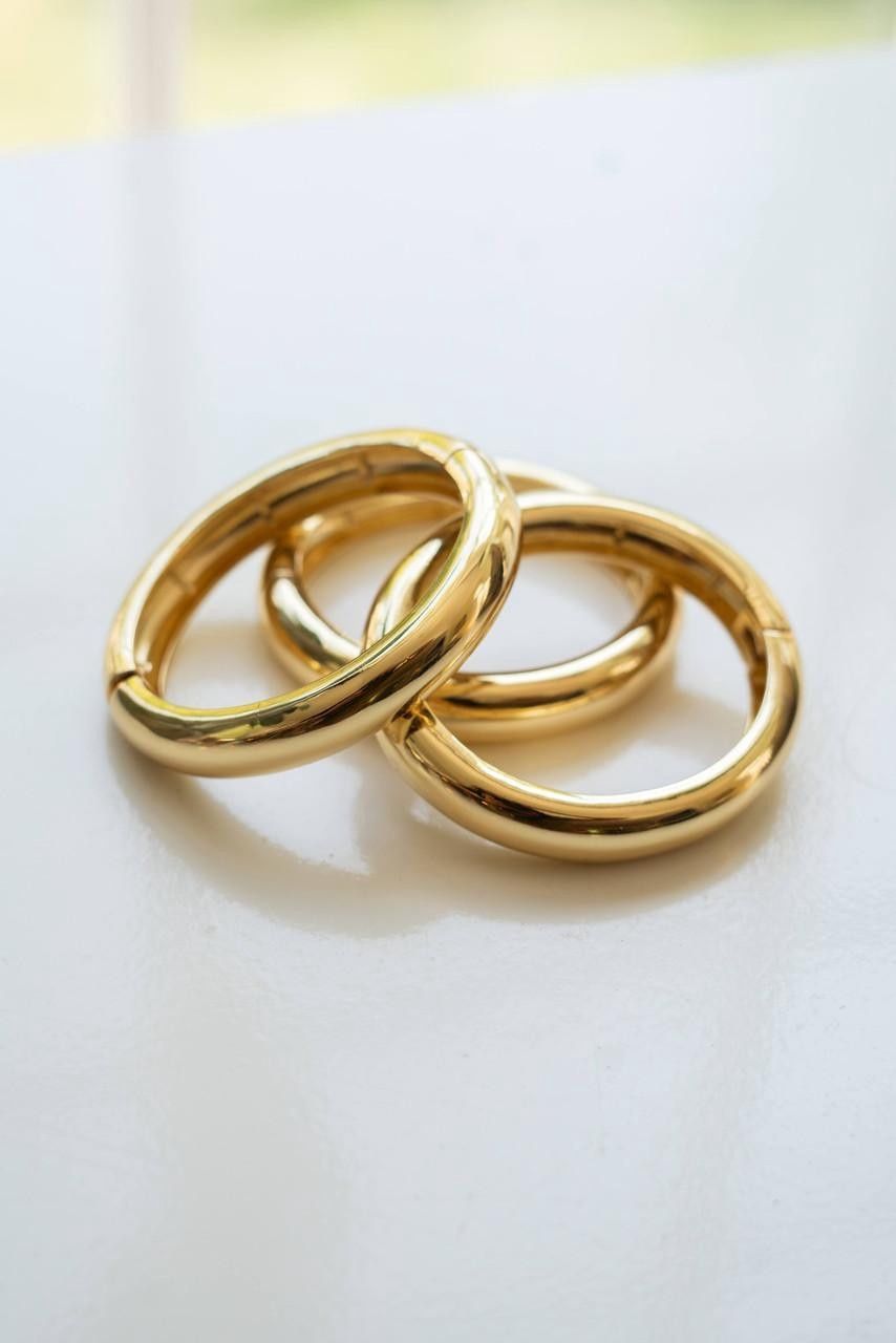 &quot;Quinn&quot; Gold Bangle