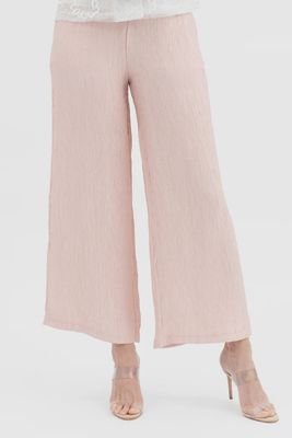 Damee Wide Leg Crinkle Pant (1223) Pink