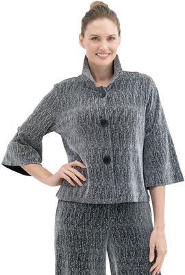 Damee Metallic Short Jacket (4952) Silver