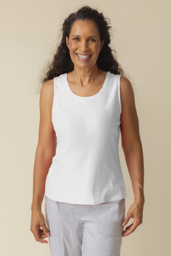 Habitat Everyday Rib Tank Top (5072), Colour: WHITE, Size: XL