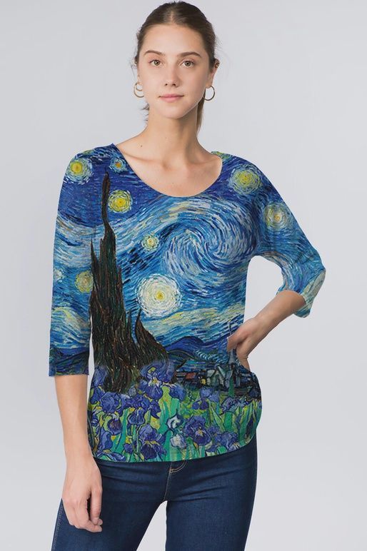 Et&#39;Lois &quot;Fiona&quot; Top (752) Starry Night