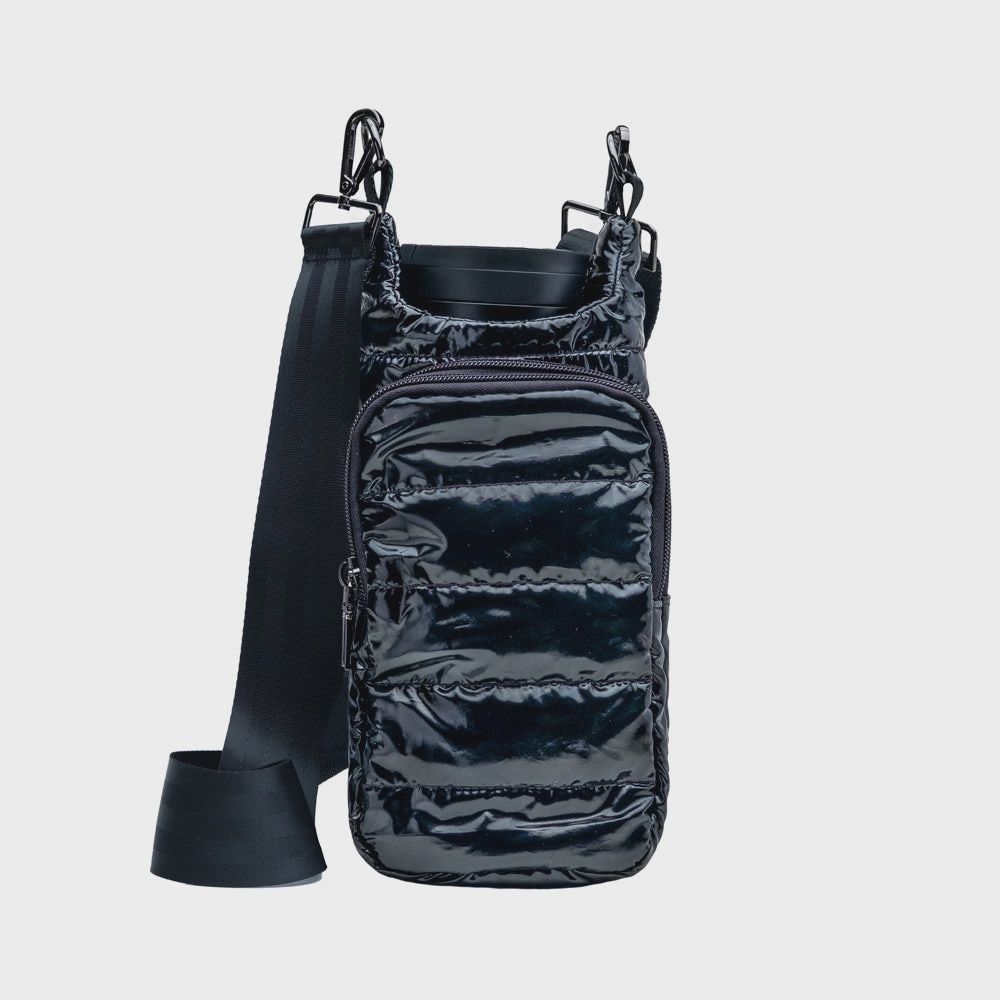 Hydrobag® Glossy  w/Solid Matching Strap - Black