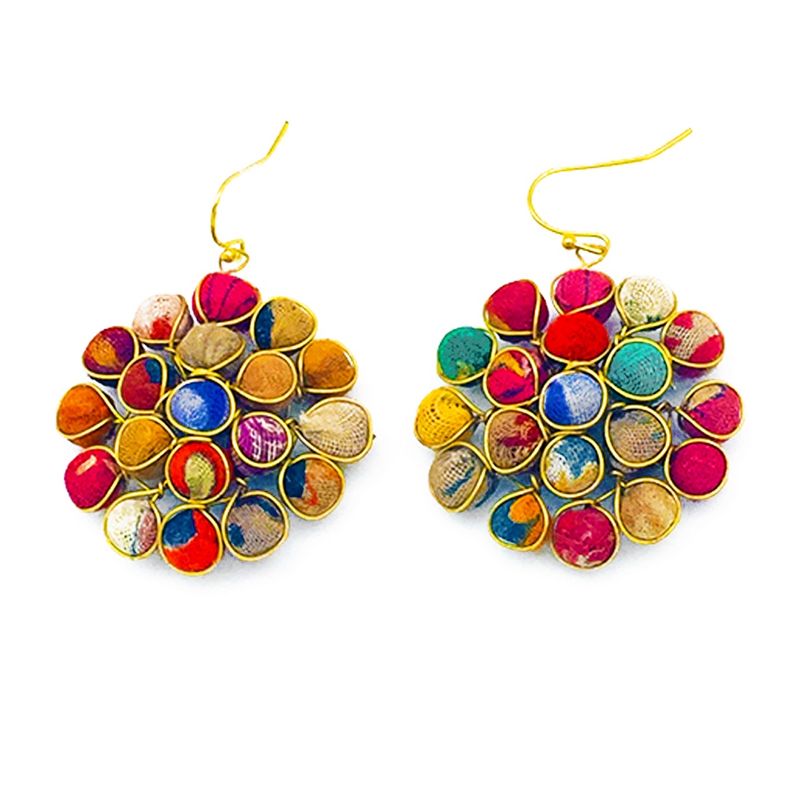 Aasha Beaded Circle Earrings (E5001)