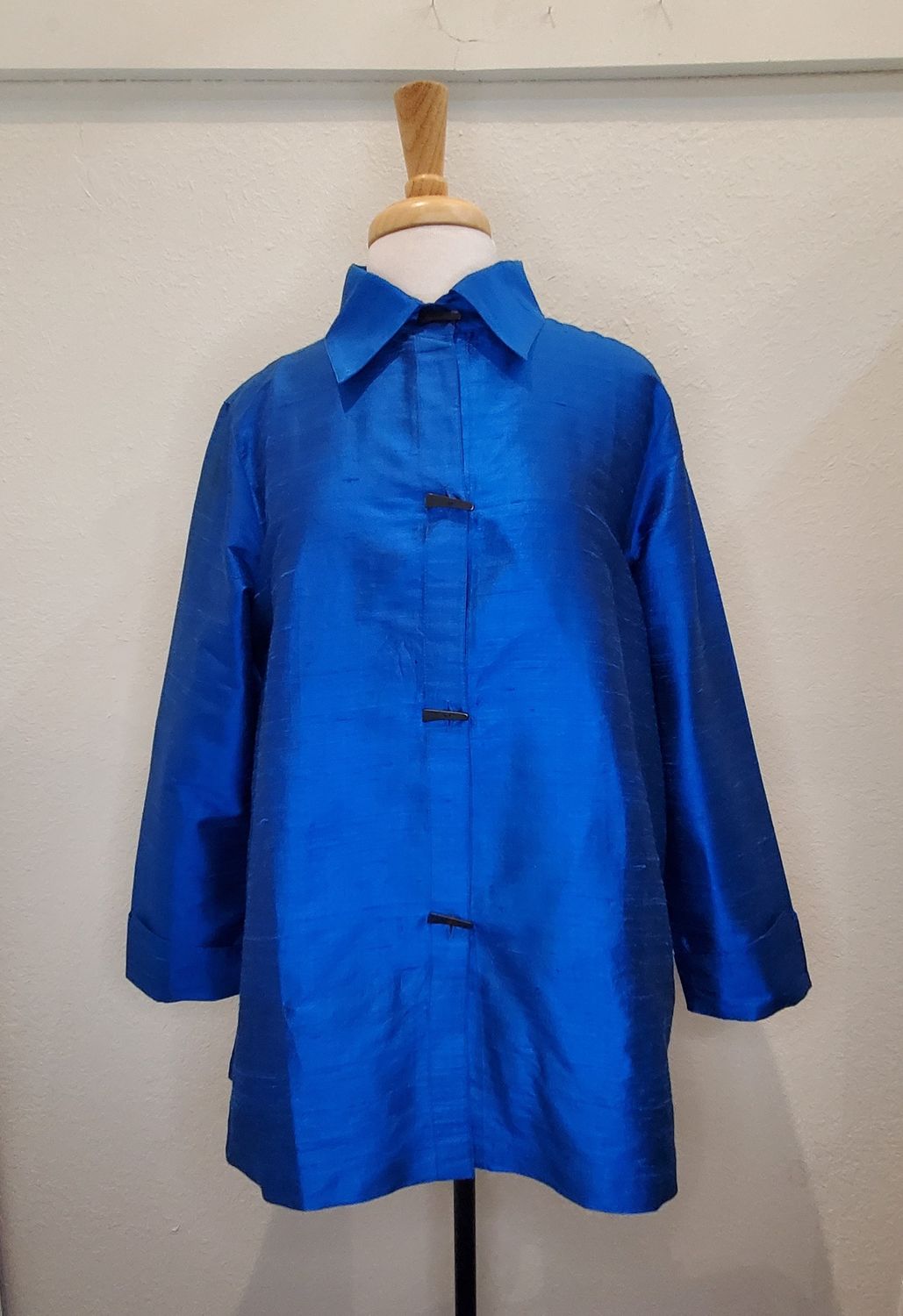 Anu &quot;Cobalt/Beach&quot; Silk Shirt(15982)