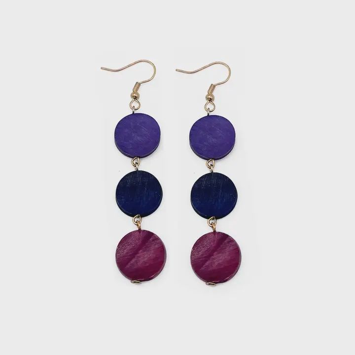 Omala Heliotrope Circles Earrings