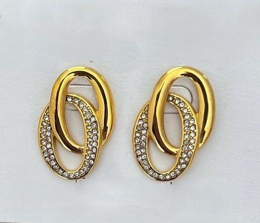 &quot;Hannah&quot; Gold Double O Earrings