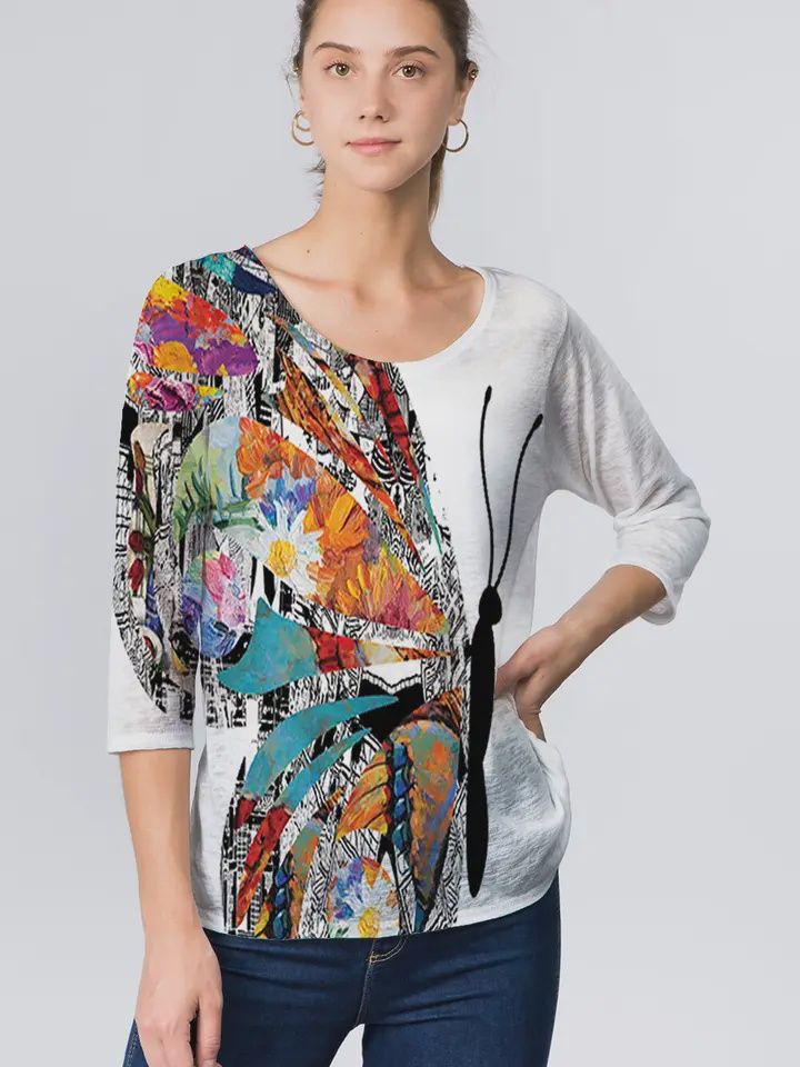 Et&#39;Lois Fiona Top (976) Side Butterfly