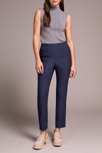 Tribal &quot;Flatten It&quot; Pull on Slim Leg Ankle Pant (2278O) Saphire