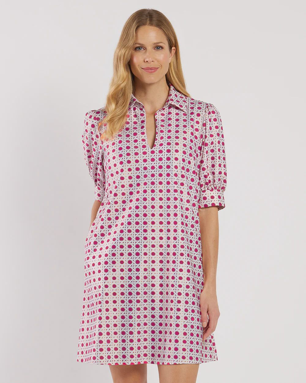 Jude Connally &quot;Emerson&quot; Dress - Petite Rattan Raspberry Gold
