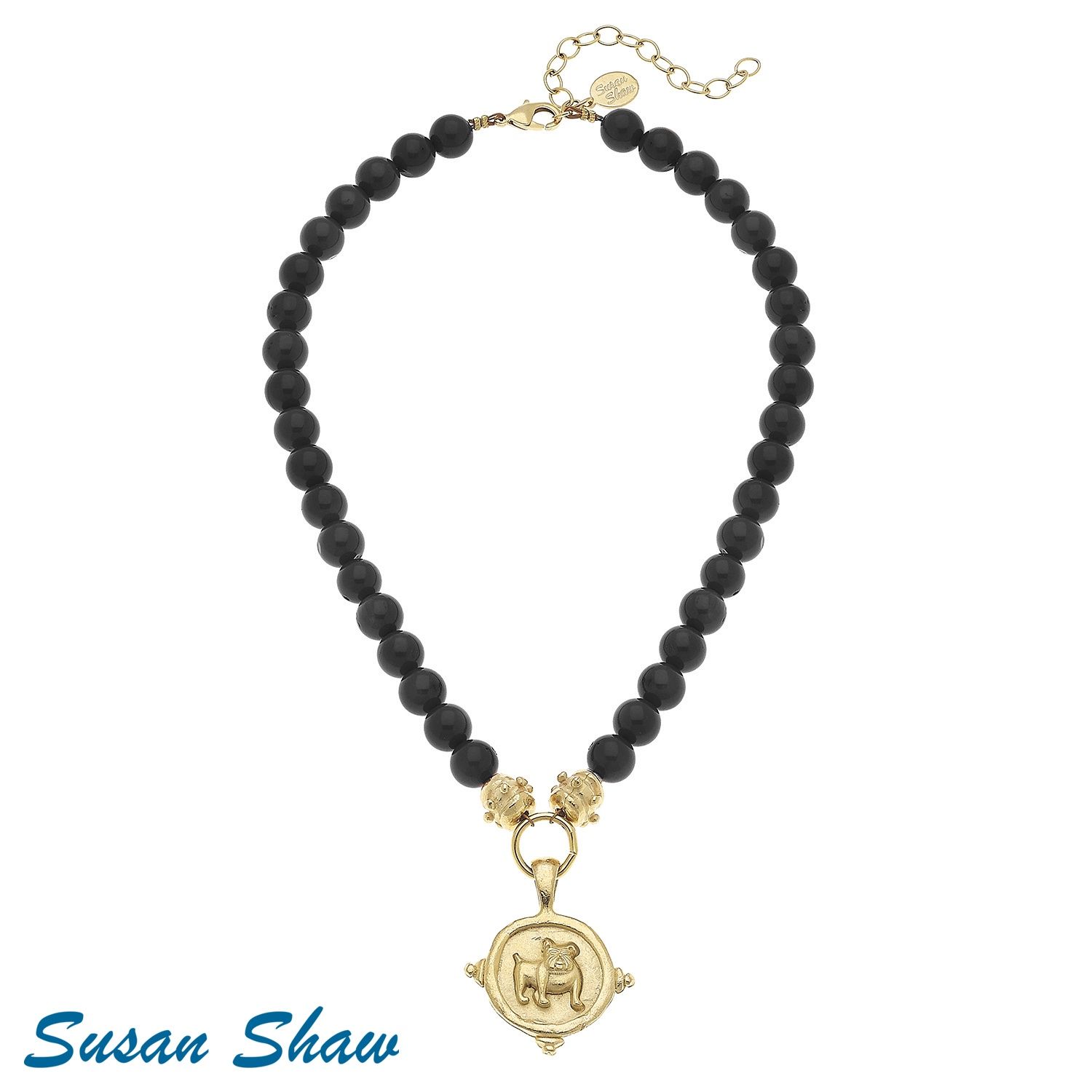 Bulldog Onyx Necklace