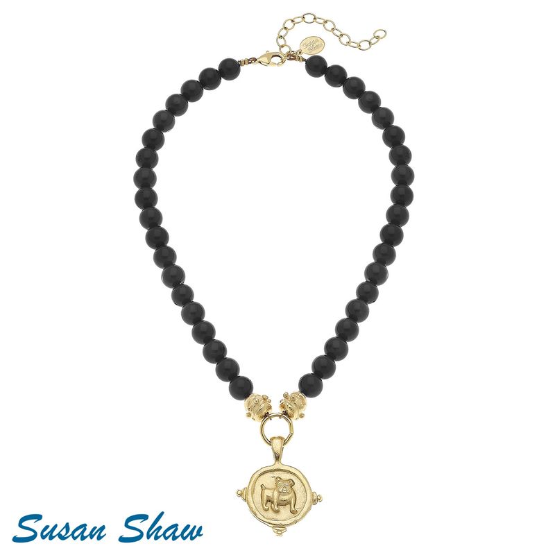 Bulldog Onyx Necklace