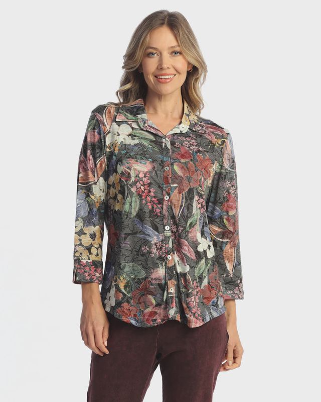 Jess &amp; Jane Juliet Button Down Shirt (SG1-2141)