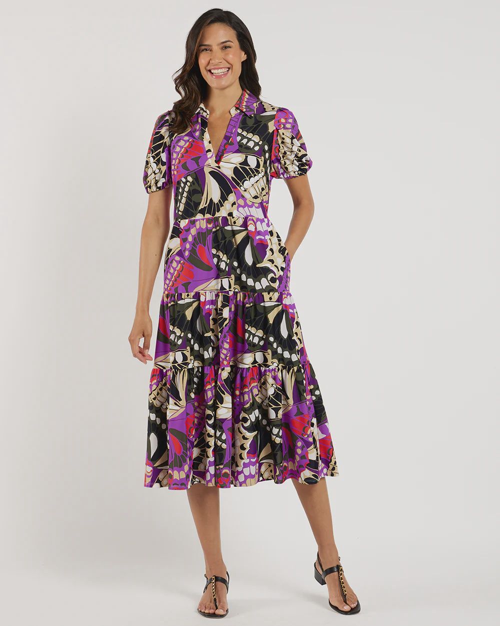 Jude Connally &quot;PORTIA&quot; Dress - Butterfly Mosaic