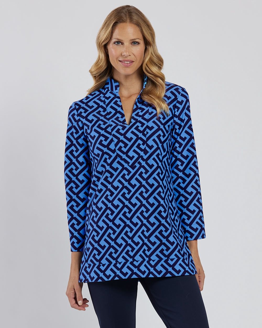 Jude Connally &quot;Chris&quot; Top - Grand JC Key Navy