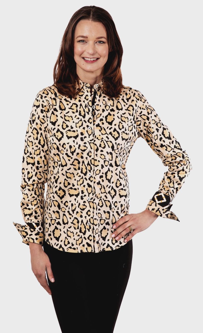 Tizzie &quot;Rome&quot; Shirt (402-F2026) Cheetah