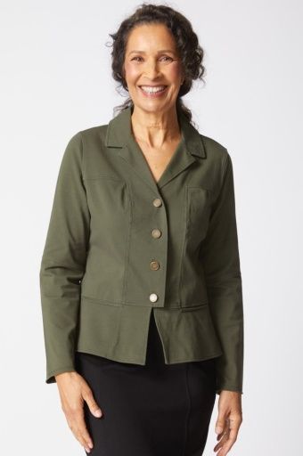 Habitat Stonewash Cotton Spun Urban Jacket (31522) Forest, Size: XS