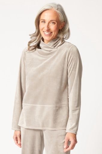 Habitat Cozy Velour Tranquil Top (30001) Latte