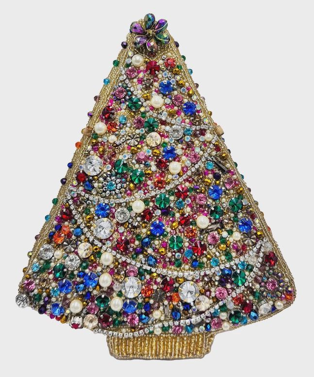 Mary Frances Glittering Joy Tree with Gems Purse
