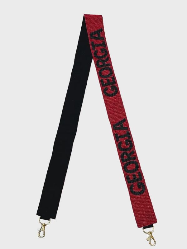 Game Day Beaded Purse Strap - Georgia