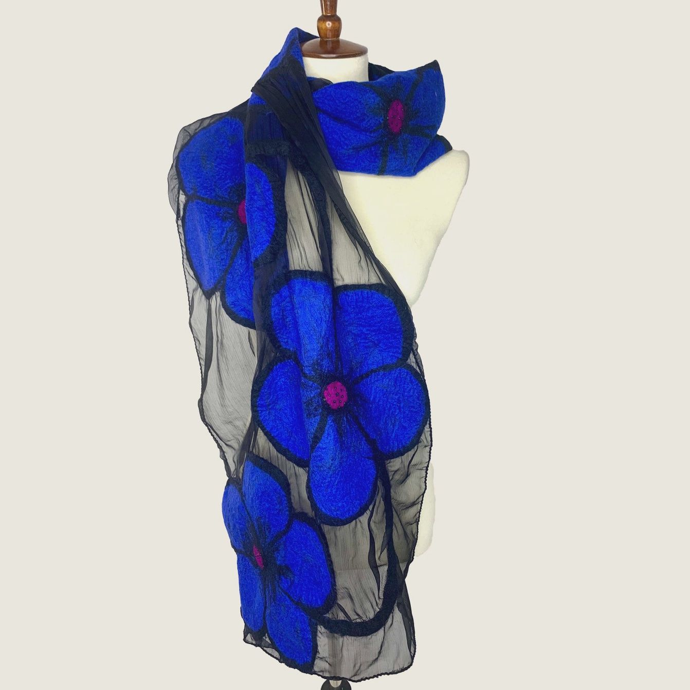 Pomegranate Moon &quot;Midnight Flower&quot; Scarf