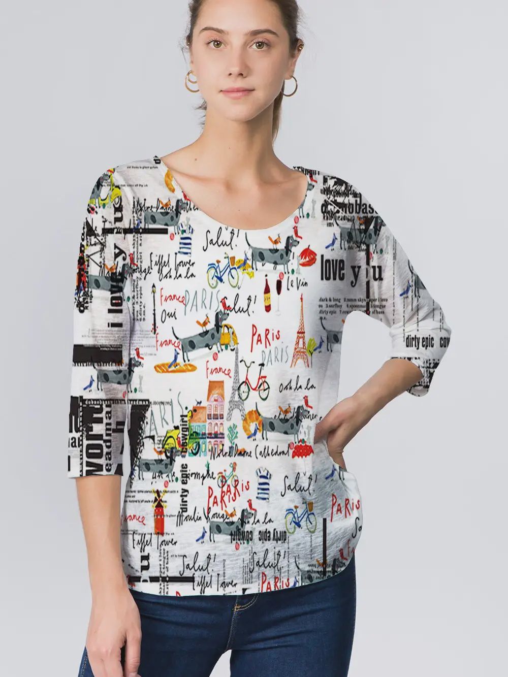 Et&#39;Lois Fiona Top (861) Whimsical Paris