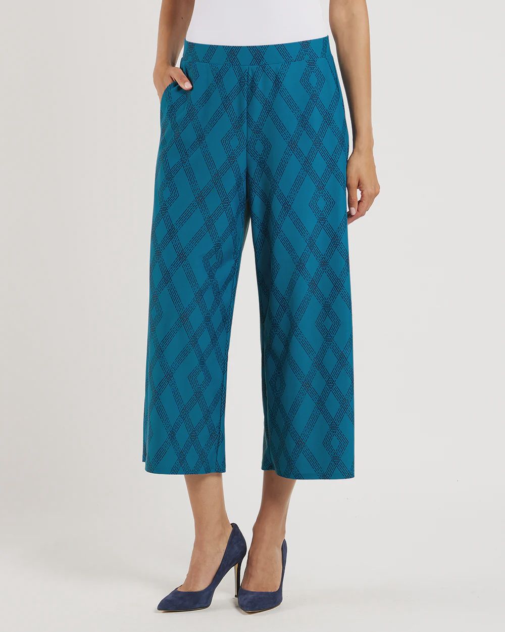 Jude Connally &quot;Lolly&quot; Pant - Diamond Lattice Peacock