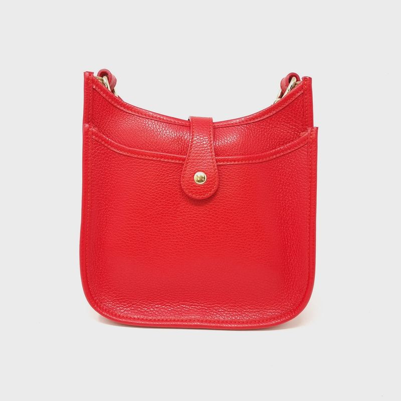 Italian Leather Midsize Messenger Bag