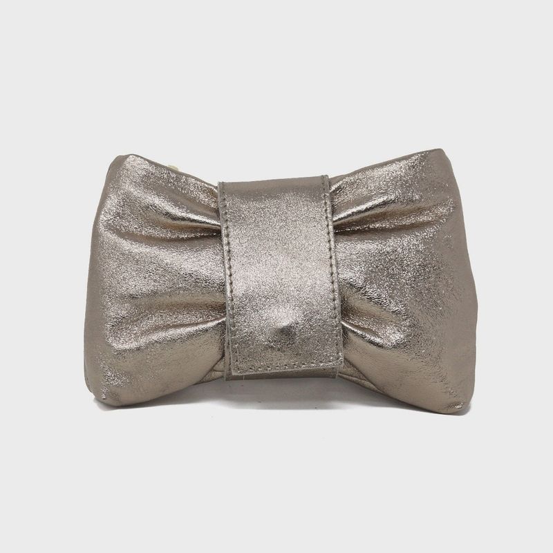 Italian Leather Bow Style Evening Bag
