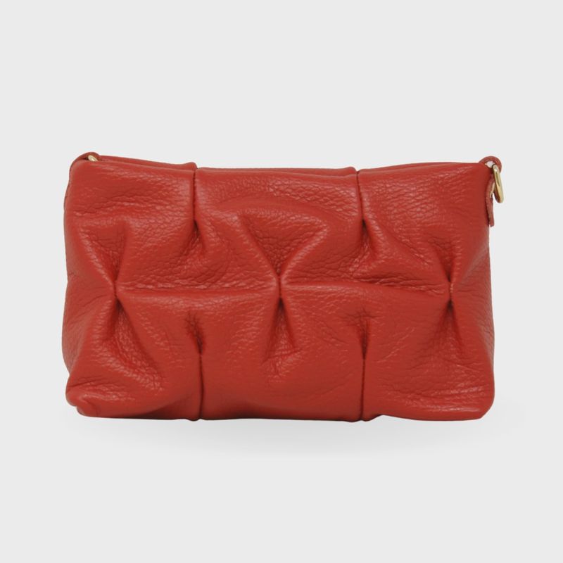 Italian Leather Quilted Crossbody Purse
