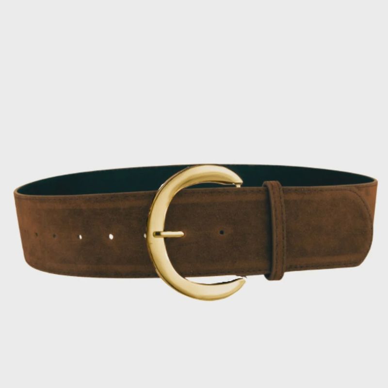 AC Gianna Wide Belt - Chocolate Brown
