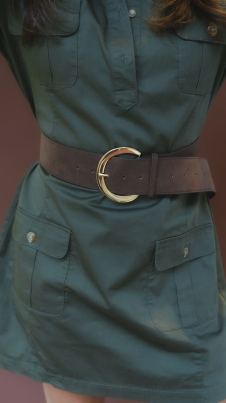 AC Gianna Wide Belt - Chocolate Brown