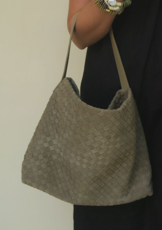 AC &quot;Marin&quot; Micro Suede Woven Bag