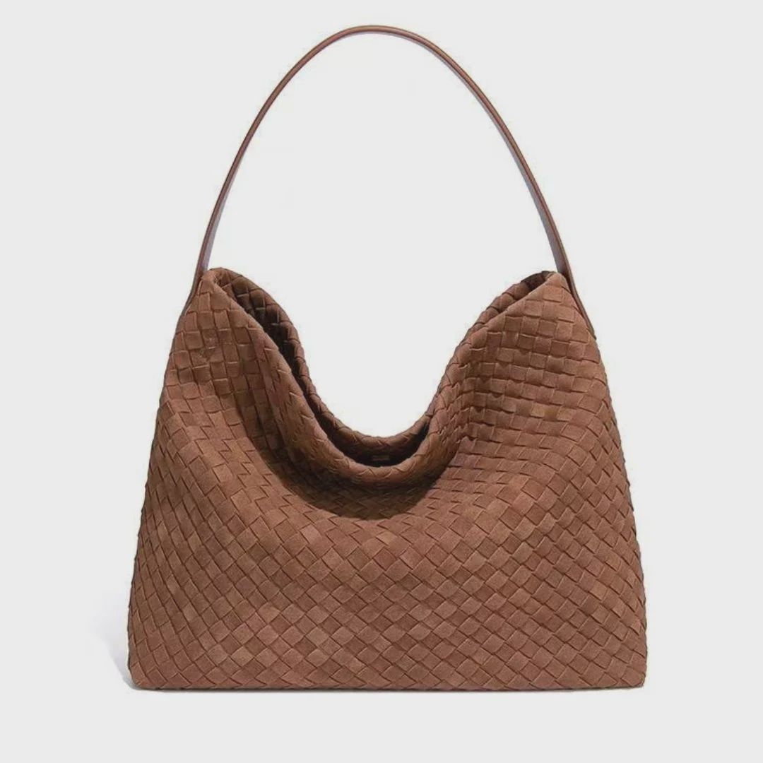 AC &quot;Marin&quot; Micro Suede Woven Bag, Color: Brown