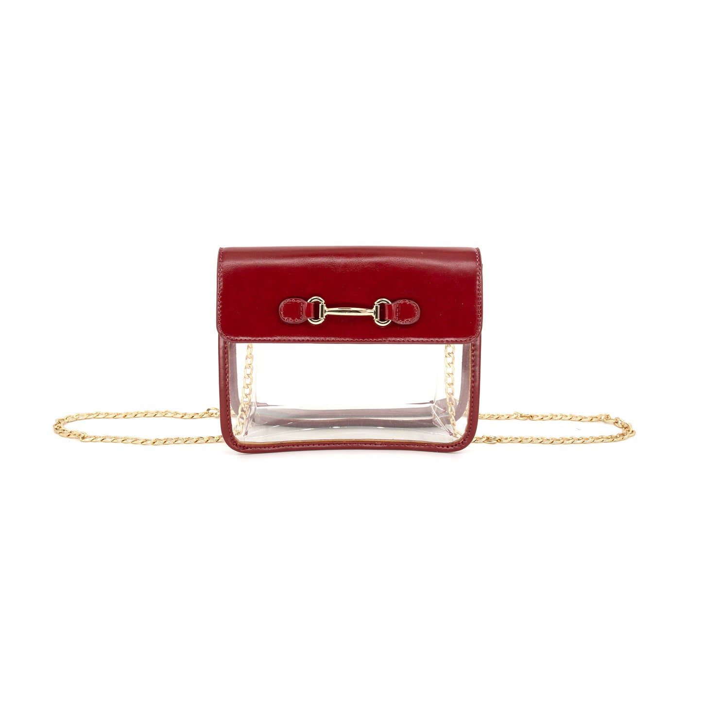 BC Bags Clear Bag (2686), Color: Burgundy