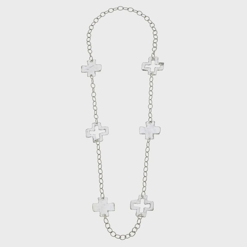 Cross Long Chain Necklace (3432c)