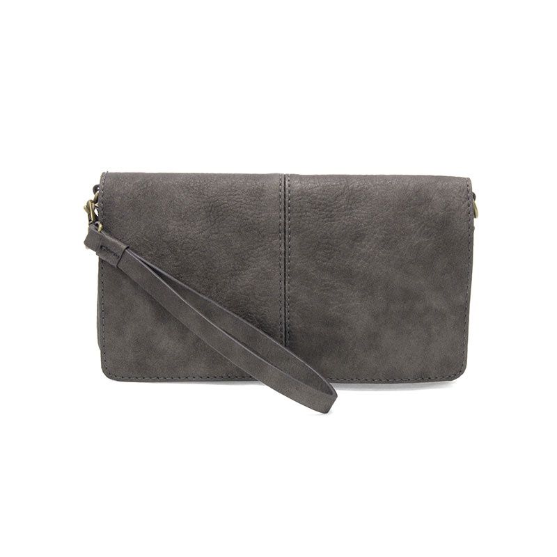 &quot;Everly&quot; Organizer Crossbody - Metallic Dark Chrome