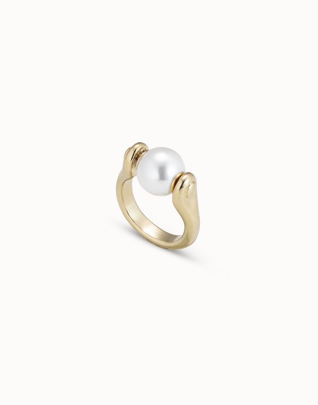 Gold Pearl Ring