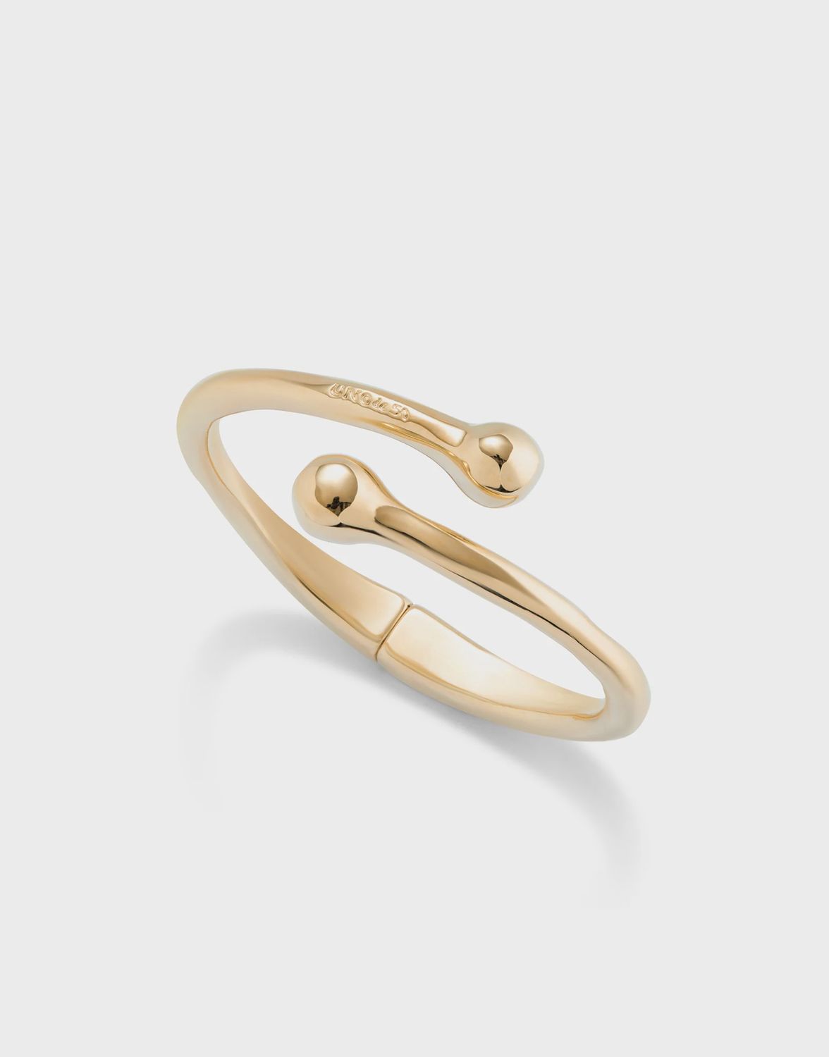 Hinged Ball Bangle - Gold