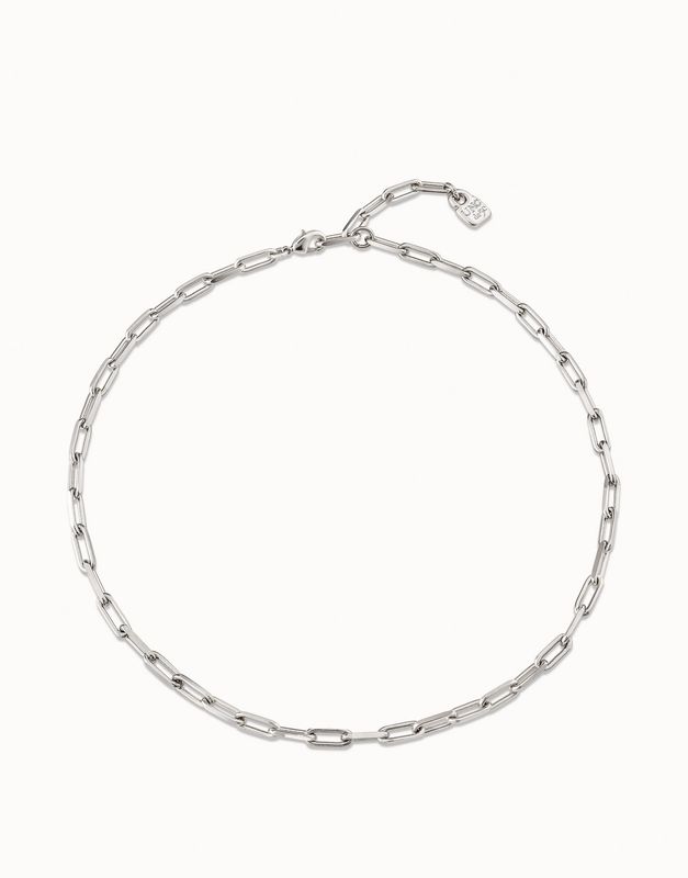 Paperclip Chain Necklace - Silver