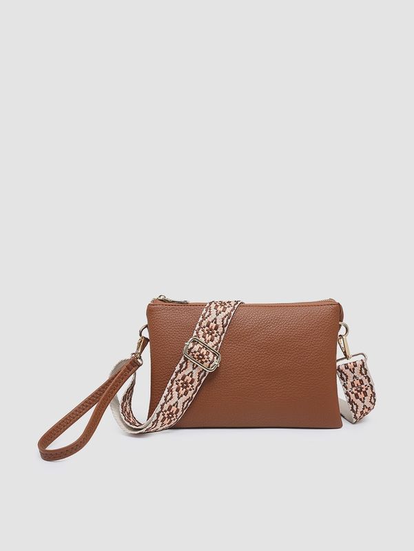 &quot;Izzy&quot; Medium Crossbody Purse w/Guitar Strap