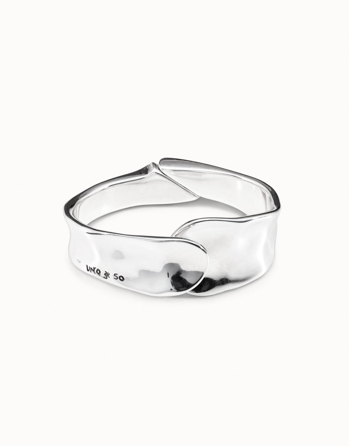 Waves Bangle Bracelet - Silver