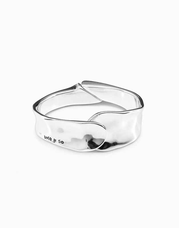 Waves Bangle Bracelet - Silver