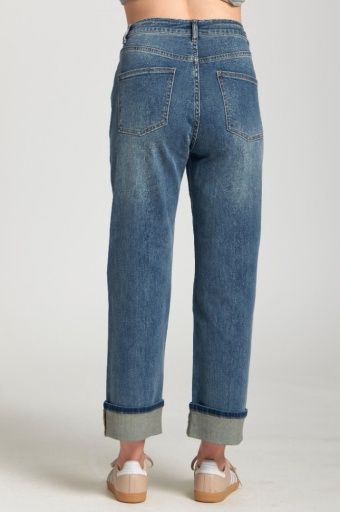 APNY Roll Cuff Jean (C175) Medium Indigo
