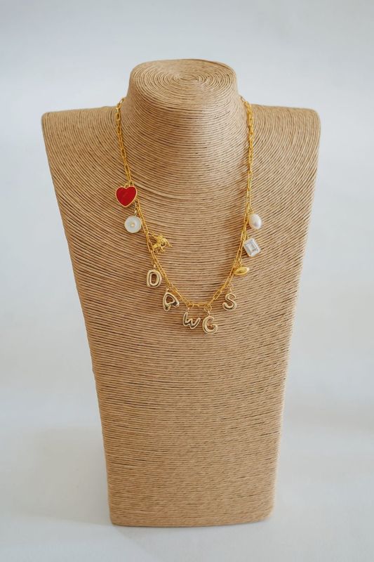 Game Day Charm Necklace - UGA Dawgs